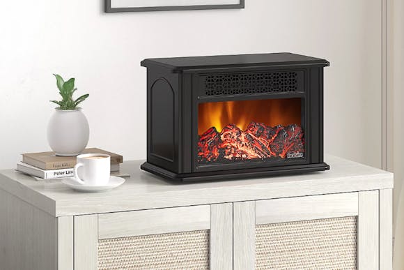 Duraflame Tabletop Electric Fireplace for $53 Shipped at QVC (Reg. $109)
