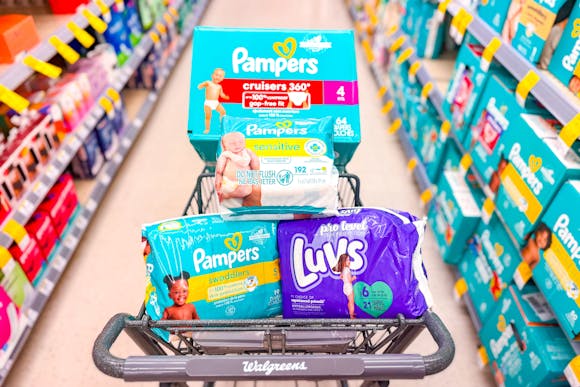 Pampers and Luvs Deals at Walgreens: Up to 57% Off Diapers and Wipes
