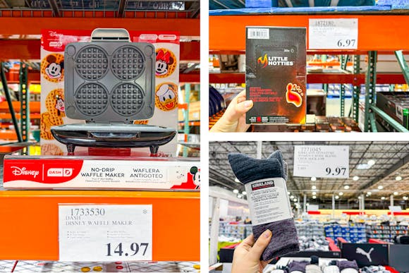 Costco Clearance Finds: $7 Toe Warmers, $15 Disney Waffle Maker, and More