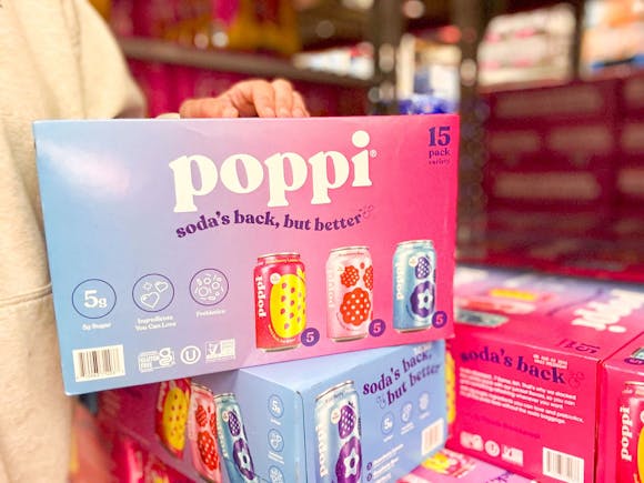 Poppi Prebiotic Soda 15-Packs, Only $14.98 at Sam's Club