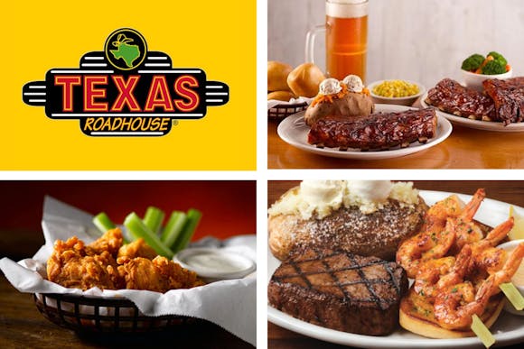 KCL Exclusive: Get a $50 Texas Roadhouse Gift Card for $42 at Giftory