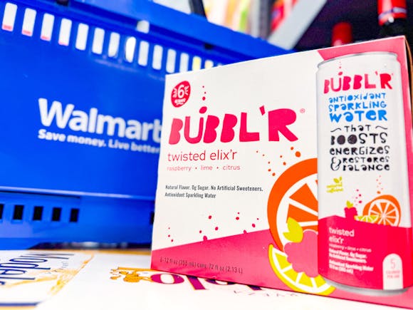 Score a 6-Pack of Bubbl'r Sparkling Water for Free at Walmart