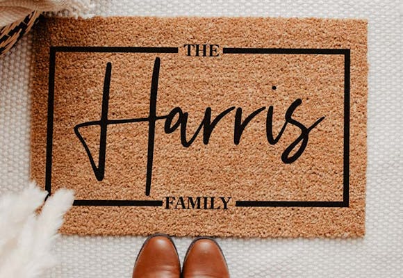 Last Name Personalized Doormat, as Low as $28 Shipped