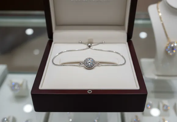 This 1-Carat Moissanite Bolo Bracelet Is Only $35 at SuperJeweler