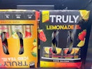 Truly lemonade 12-packs on gas station shelf