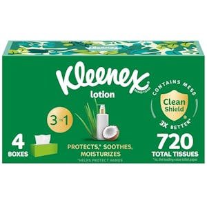 Kleenex Lotion Facial Tissues 4-Pack