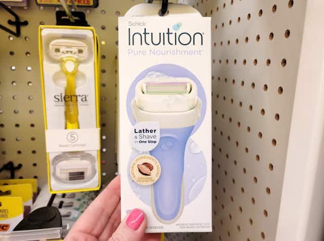 Score 2 Schick Intuition Razors and 4 Refills — As Low as $10.66 on Amazon card image