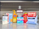 Neutrogena sunscreen, band-aids, clean & clear cleanser, listerine, imodium, OGX, tylenol, Neutrogena make up remover wipes