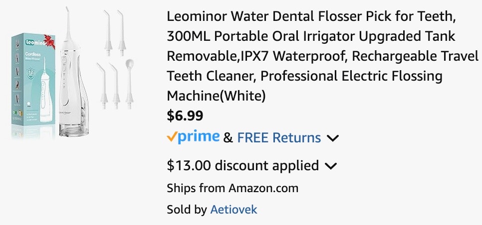 amazon-water-flosser-white-cart