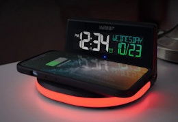 Wireless Charging Alarm Clock, $18 at Walmart (Reg. $23) card image