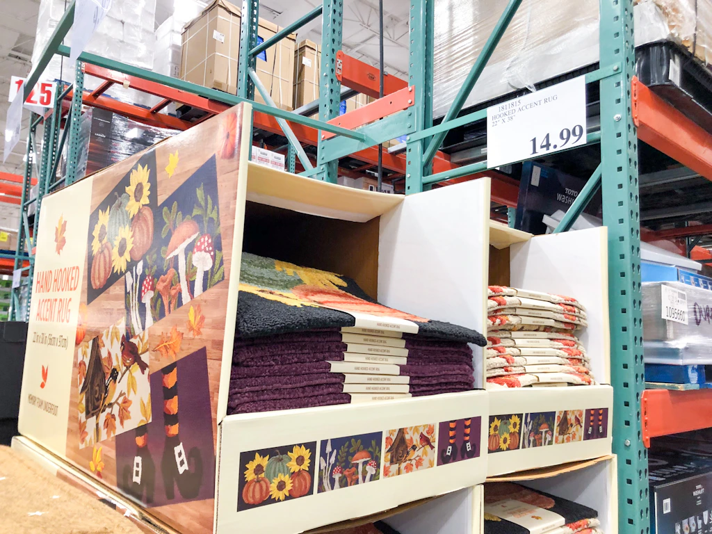 Costco Rug Display Fall and Halloween Mats and Rugs, Starting at $9.99 at Costco - The ...