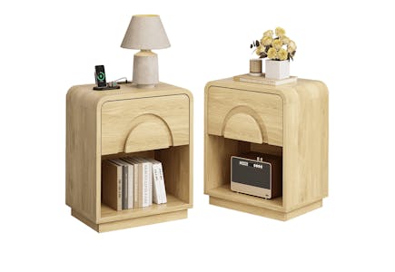 Bestier Nightstand Set