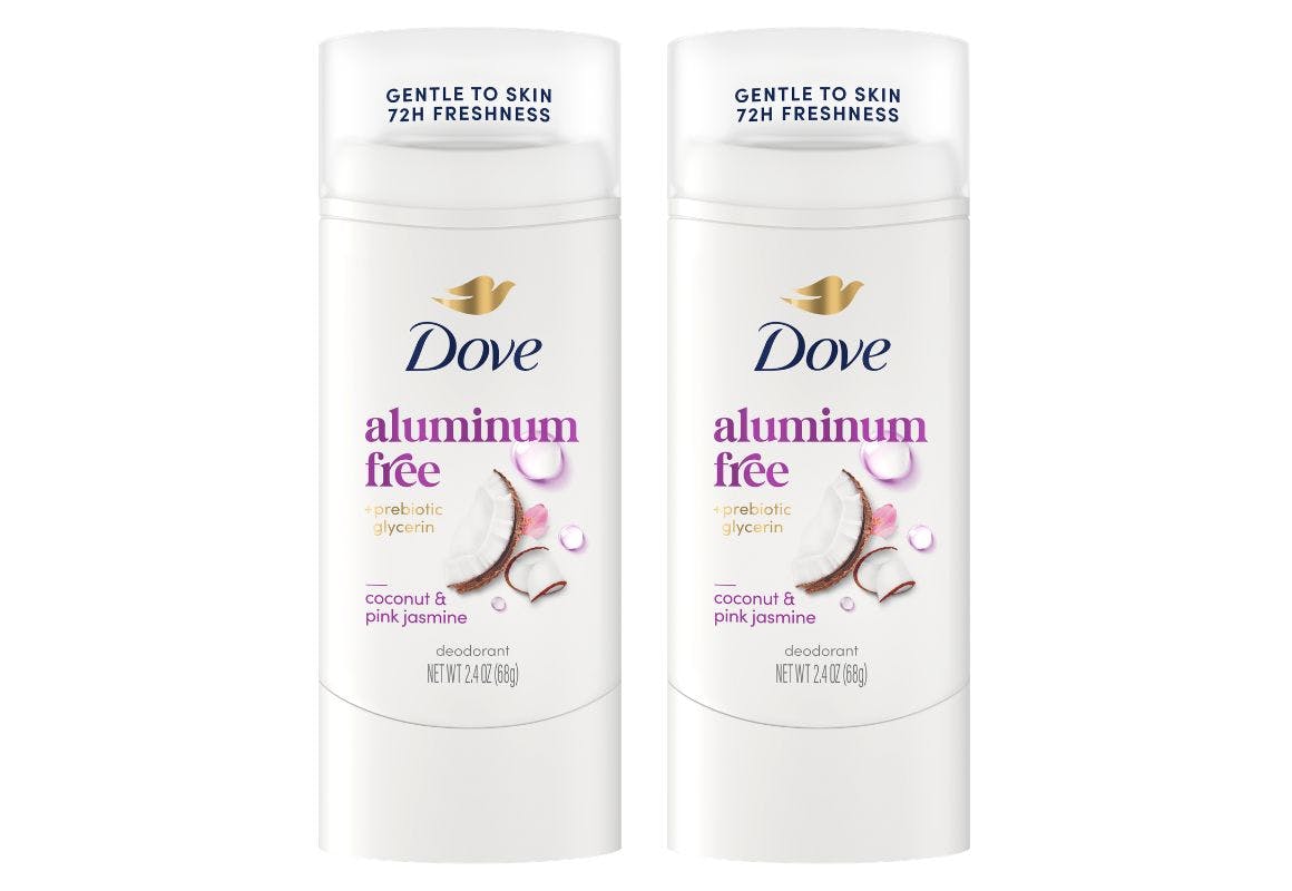 2 Dove Aluminum Free Deodorants