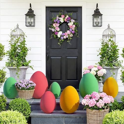 Flocked Easter Eggs 3-Pack