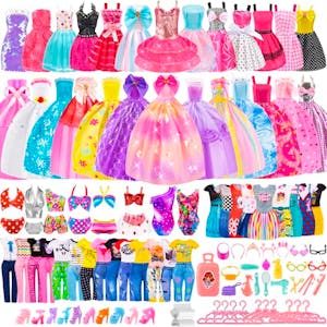 110-Piece Doll Clothes Set