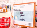 room essentials task chair sitting on a target shelf