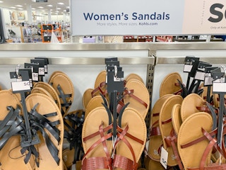 kohls so sonoma sandals in store