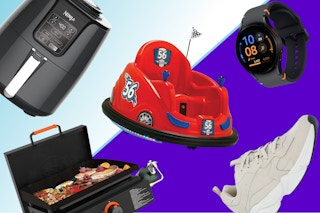 Ninja air fryer, flybar bumper car, samsung watch, blackstone griddle, women's sneakers by avia