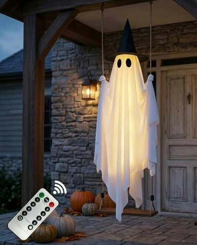 Halloween Swinging Ghost Decor