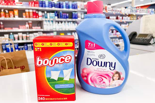 Large-Size Downy and Bounce Laundry Products, Only $5.99 at Walgreens card image