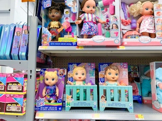 baby alive area of walmart toy section