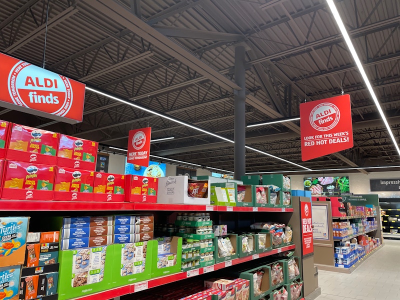 the aldi finds aisle in store