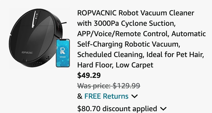 Ropvacnic robot vac