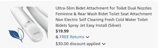 bidet Amazon receipt