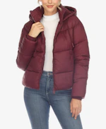 Women's Hooded Bomber Puffer Jacket