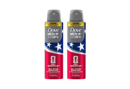 2 Dove Men+Care Dry Sprays