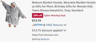 amazon-bedsure-blanket-hoodie-cart