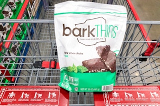 costco barkthins dark chocolate mint in cart