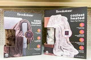 brookstone heated blankets at target