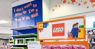 lego section in toys r us in macys store