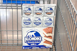 klondike ice cream in shopping cart