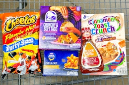 walmart groceries in a shopping cart