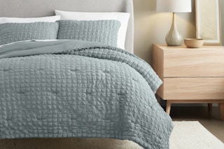 a textured comforter set from Linens & Hutch