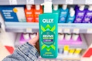 hand holding olly body wash