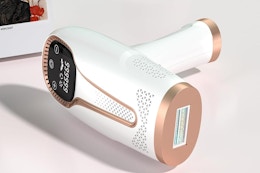 a hair removal device on a table