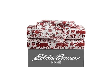 Eddie Bauer Queen Flannel Sheet Set