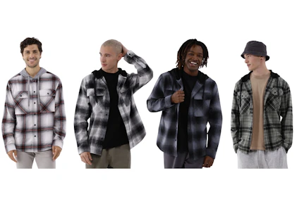 No Boundaries Men's Flannel Shirt