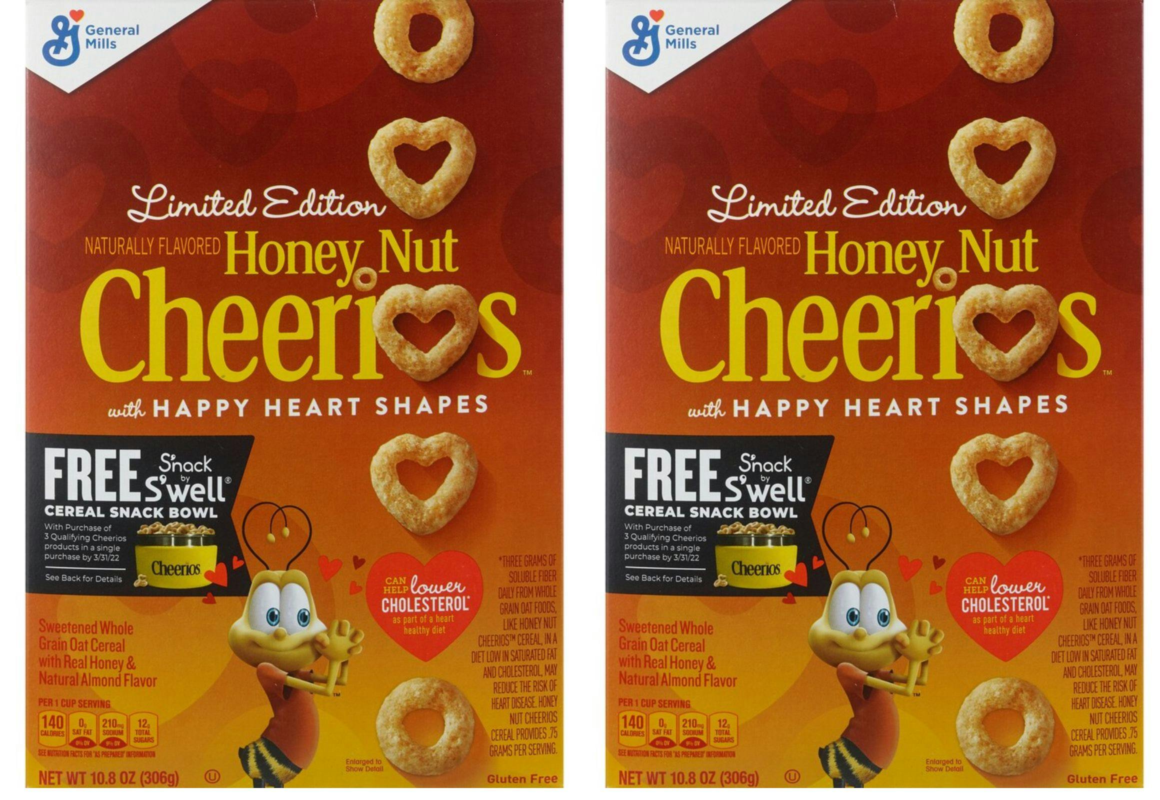 2 Cheerios Honey Nut Cereal Boxes