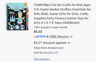 Amazon Kids- Foil Art Craft Kit 2026 2