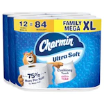 2 Charmin Ultra Soft Toilet Paper