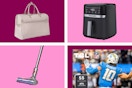 Open Story weekender bag, Dyson vacuum, TCL TV, PowerXL Air Fryer