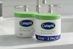 Two 16-oz tubs on Cetaphil Moisturizing Cream for face and body