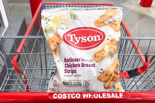 Tyson Rotisserie Chicken Breast Strips, Only $11.79 at Costco (Reg. $16.79) card image