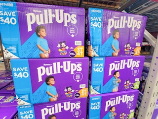 large boxes of pull ups