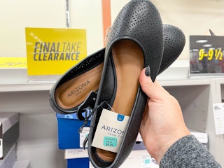 womens flats being held in clearance