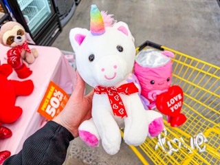 dollar general valentine-s day unicorn plush